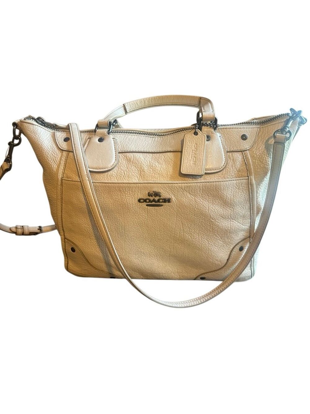 Coach Mickie Satchel in Caviar Grain Leather in GUC 2 hang tags